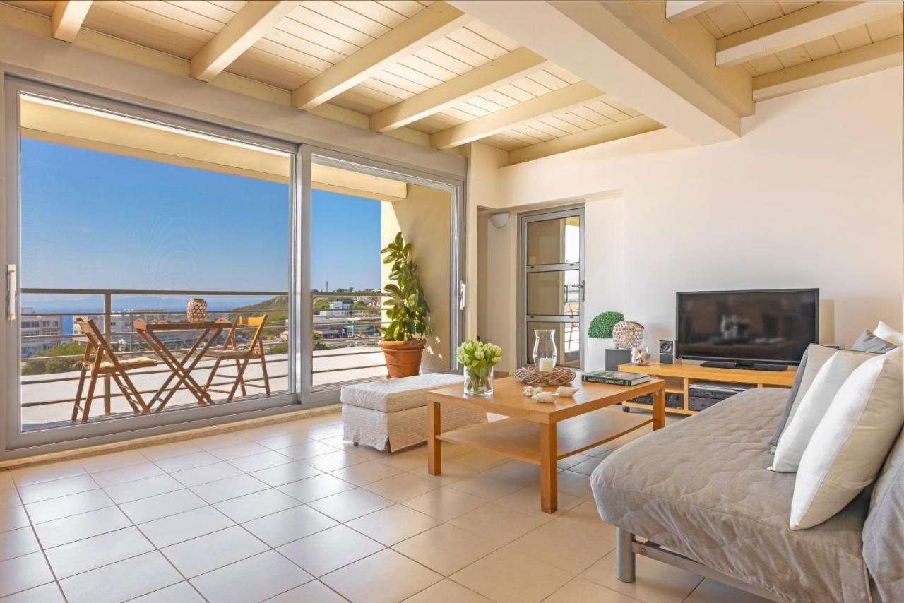 Sunny Penthouse,Modern Amenities+Aegean View Apartment Rhodes City Exterior photo